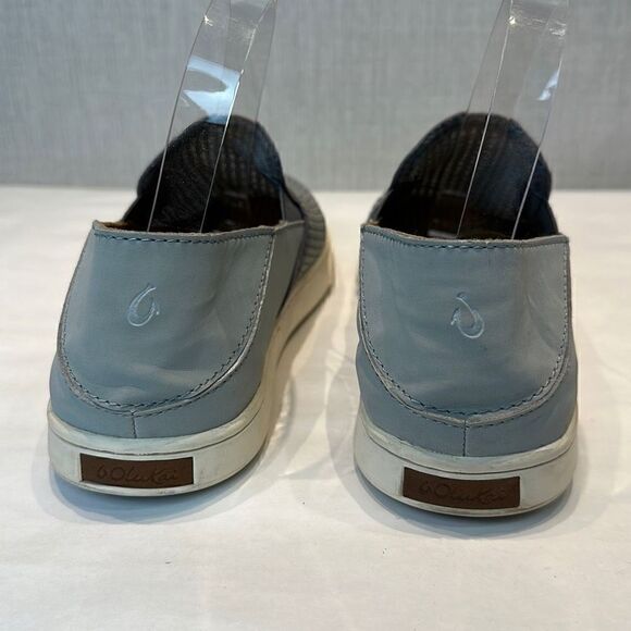 OluKai Loafer Slip On Sneaker Gray Mesh Women’s Size 8.5 - Picture 5 of 10